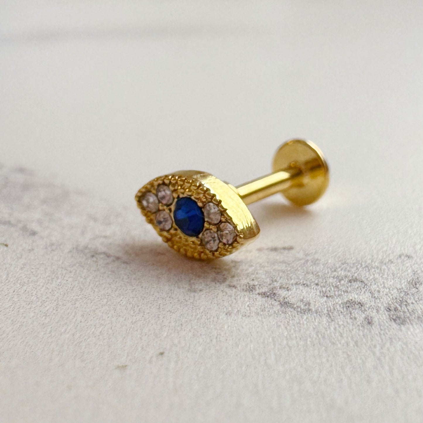 Evil Eye Labret x Gold