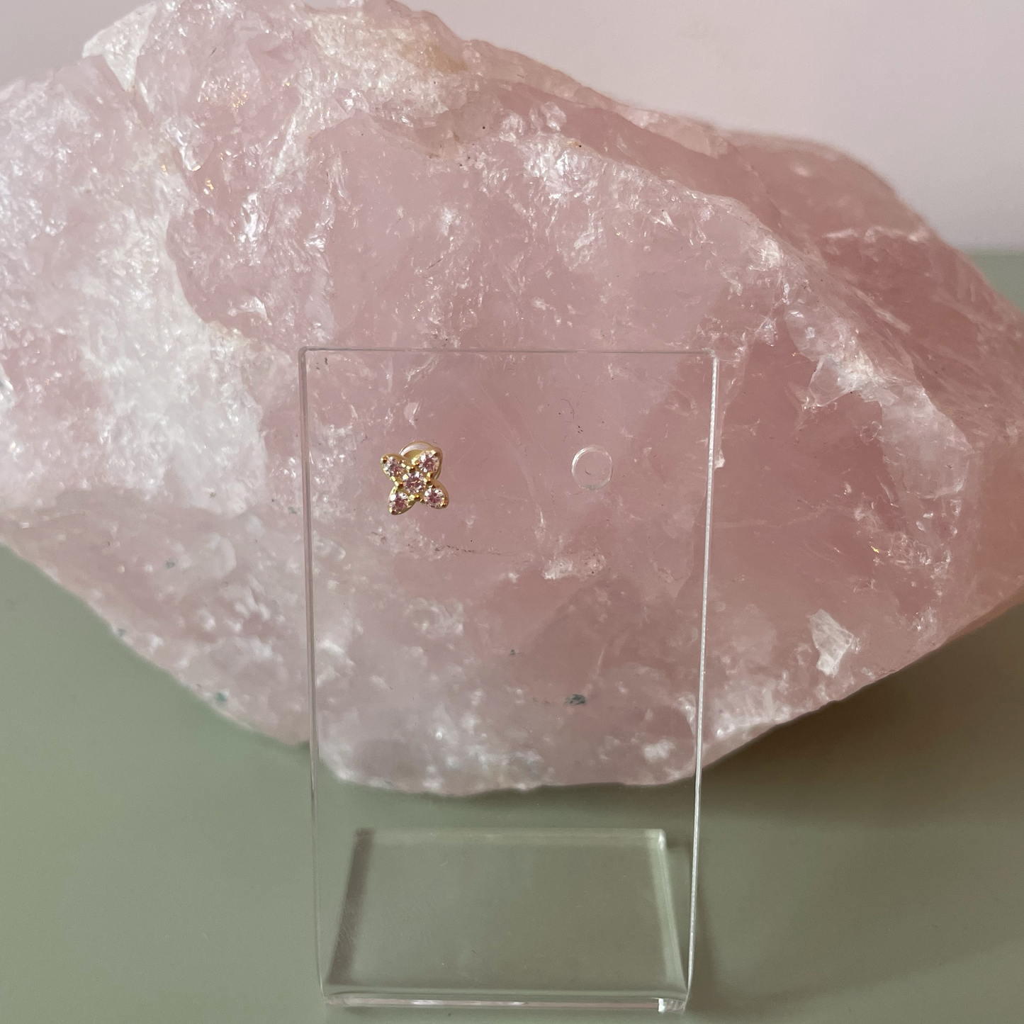 Diamond Flower Labret x Gold